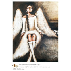 Arabesque rice paper A4 R17 sitting angel
