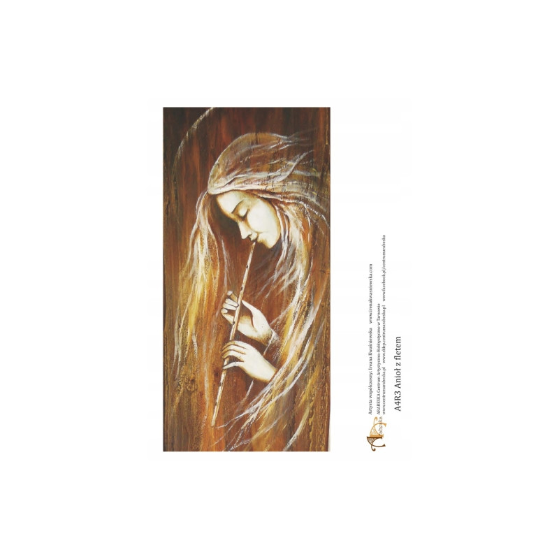 Arabesque rice paper a4 r3 angel with flute