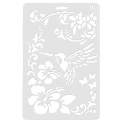 Koh-i-noor stencil hummingbird 10 17.5 x 26 cm