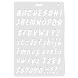 Koh-i-noor stencil alphabet 07 17.5 x 26 cm