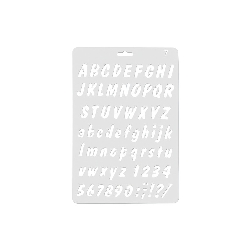 Koh-i-noor stencil alphabet 07 17.5 x 26 cm