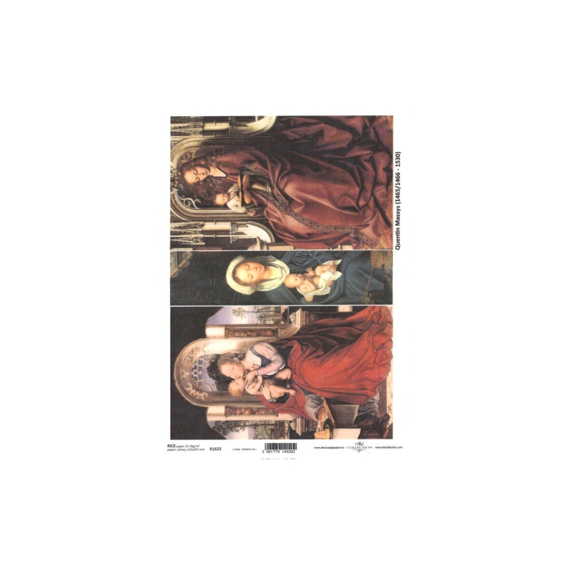 Rice paper for decoupage quentin massys A4 ITD R1625
