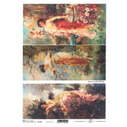 Papier ryżowy do decoupage hans zatzka A4 ITD R1702 - sklep plastyczny