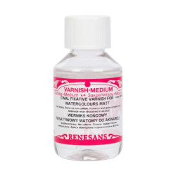 Renesans werniks końcowy fiksatywowy matowy do akwareli 100ml - sklep
