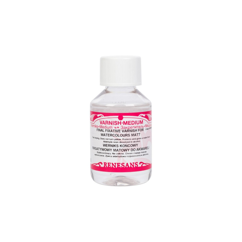 Renesans final matte fixative varnish for watercolors 100ml