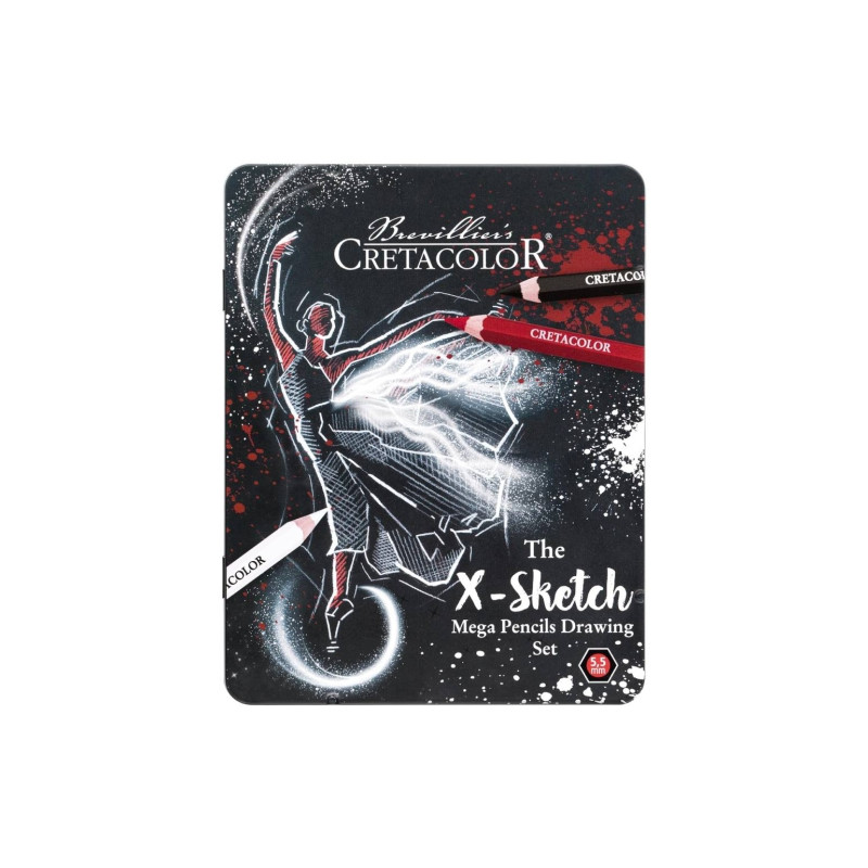 Cretacolor X-sketch zestaw artystyczny 12 elementów - sklep plastyczny