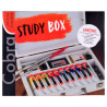 Talens cobra study box zestaw 10 wodorozpuszczalnych farb olejnych 40m