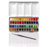 Sennelier l'aquarelle set of 48 watercolors in halves in metal packagi