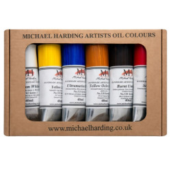 Michael Harding introductory set of 6 oil paints 40 ml