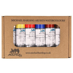 Michael Harding primary set of 6 watercolors 15 ml