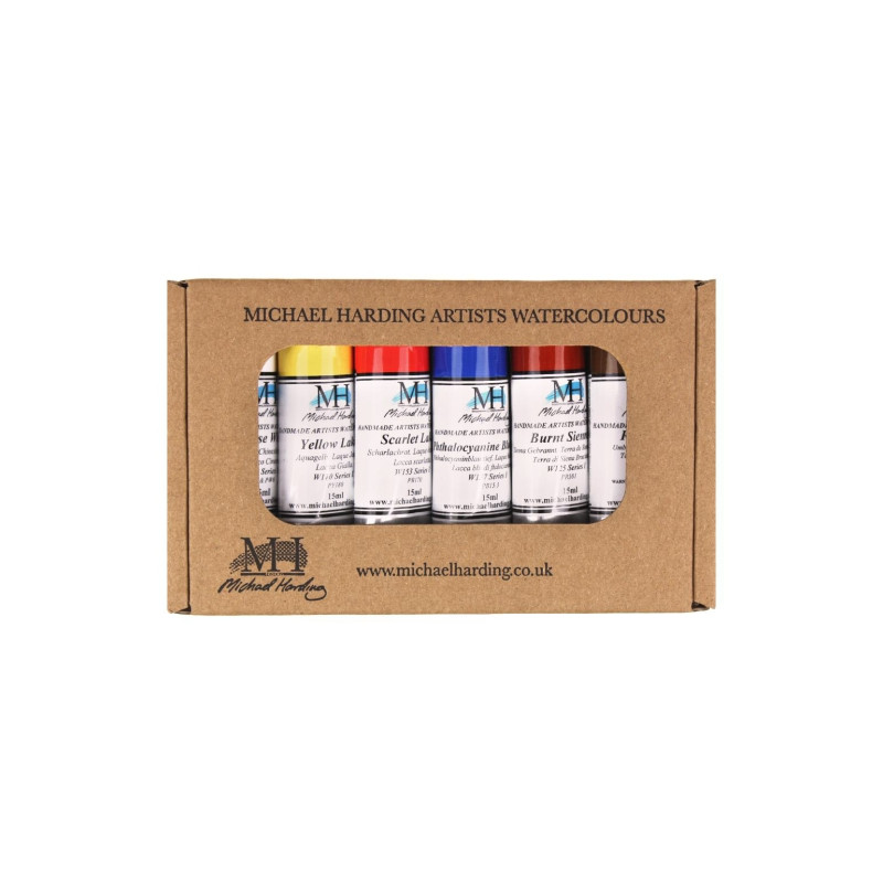 Michael Harding primary set zestaw 6 akwareli 15 ml - sklep plastyczny