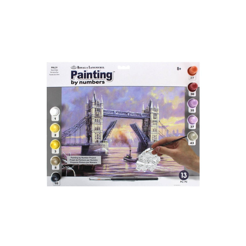 Royal & Langnickel numbering book A3 10 colors london
