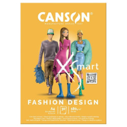 Canson xsmart fashion design blok A4 180g 30 ark - sklep plastyczny -
