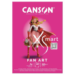 Canson xsmart fan art blok A4 250g 20 ark - sklep plastyczny - szał dl