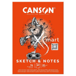 Canson xsmart sketch & notes blok A4 90g 50 ark - sklep plastyczny - s