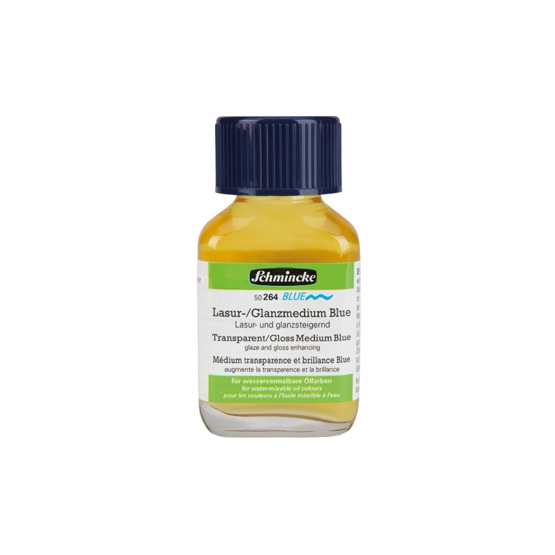 Schmincke transparent/gloss medium blue nabłyszczające 60 ml - sklep p