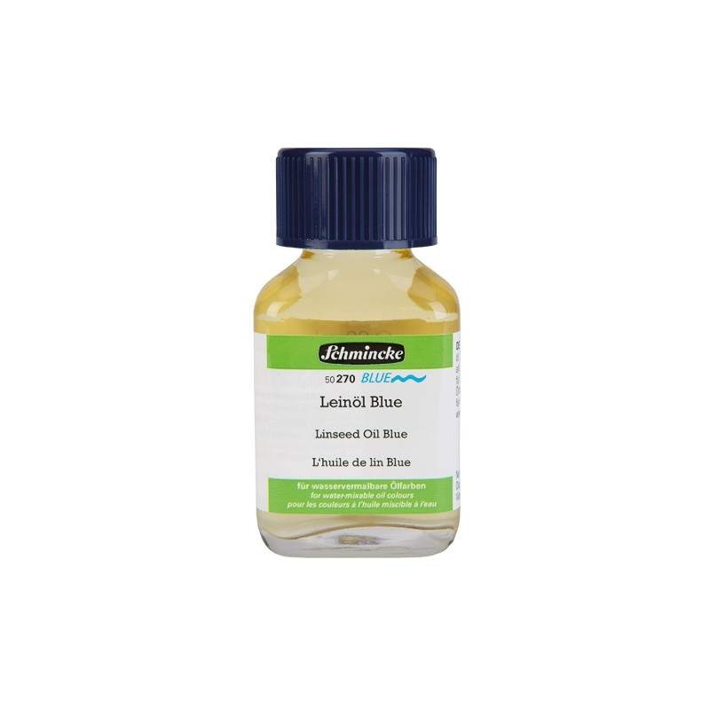 Schmincke blue olej lniany 60 ml - sklep plastyczny - szał dla plastyk