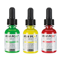 Schmincke aqua drop akwarele w płynie 30 ml - sklep plastyczny - szał
