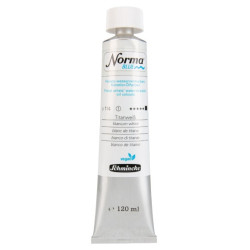 Schmincke norma blue water-based oil paint 120 ml titanium white