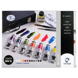 Talens van gogh box xl zestaw 12 farb olejnych 40ml z akcesoriami - sk