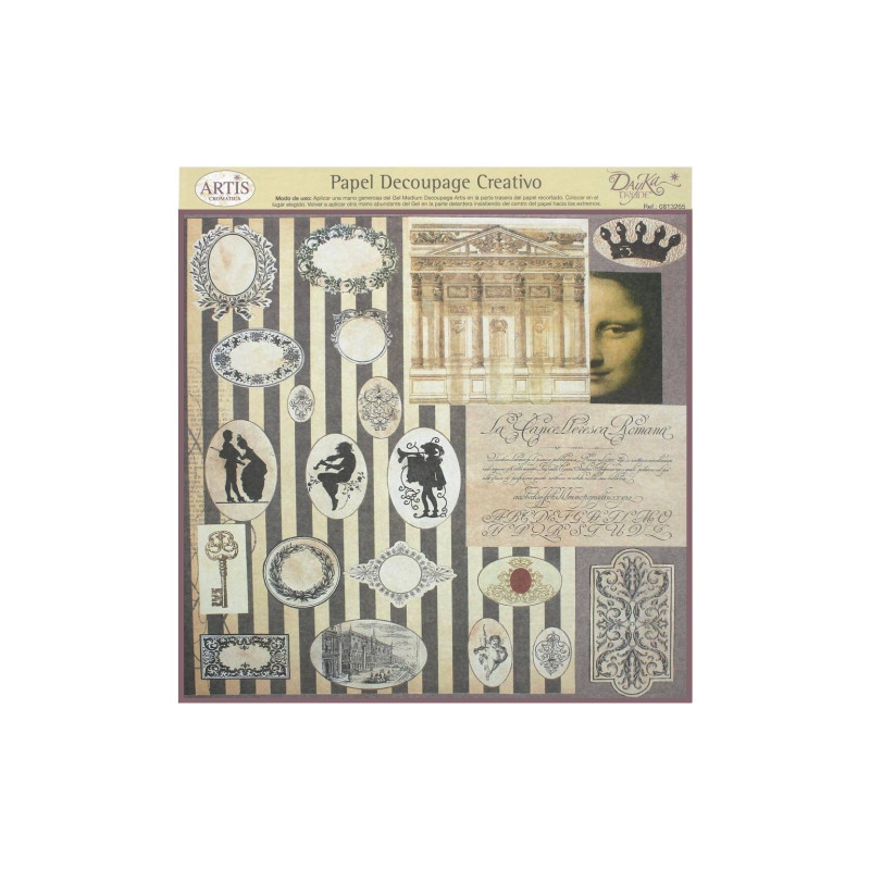 Dayka papier do decoupage 32x31cm 0813265 - sklep plastyczny - szał dl