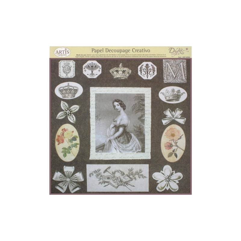 Dayka papier do decoupage 32x31cm 0813266 - sklep plastyczny - szał dl