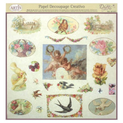 Dayka papier do decoupage 32x31cm 0813271 - sklep plastyczny - szał dl