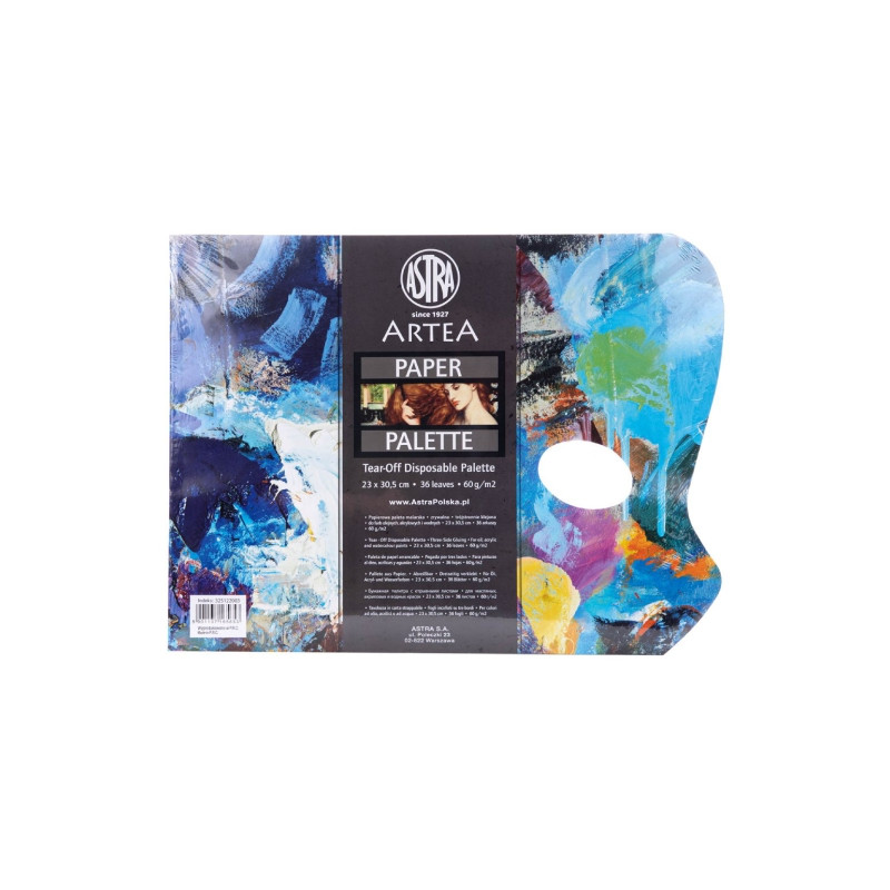 Astra artea papierowa paleta malarska 23x30,5cm 36ark - sklep plastycz