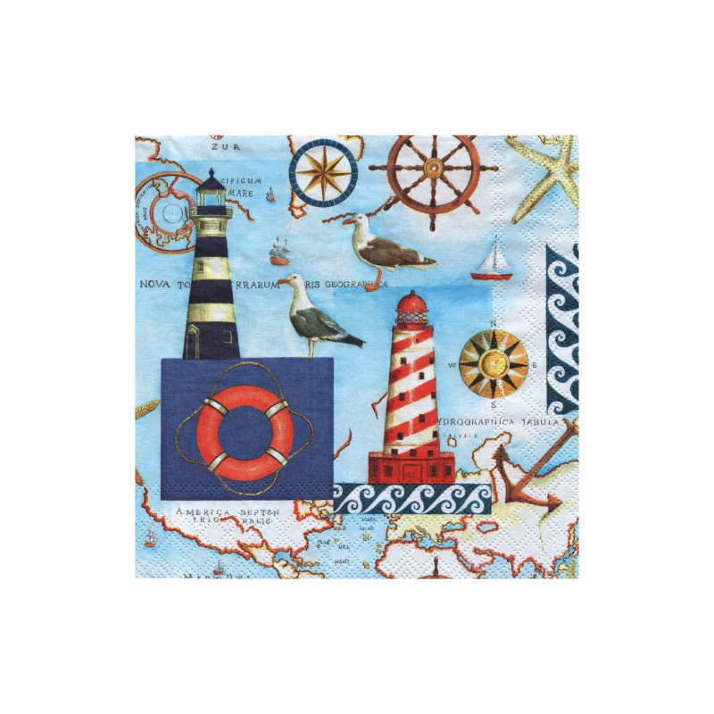 Serwetka do decoupage Ambiente 18-13305950 maritime - sklep plastyczny
