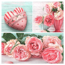 Serwetka do decoupage Maki 4-042301 róże - sklep plastyczny - szał dla