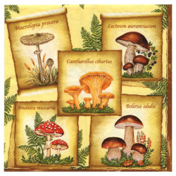 Serwetka do decoupage Maki 9-SLOG014901 grzyby - sklep plastyczny - sz