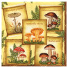 Serwetka do decoupage Maki 9-SLOG014901 grzyby - sklep plastyczny - sz