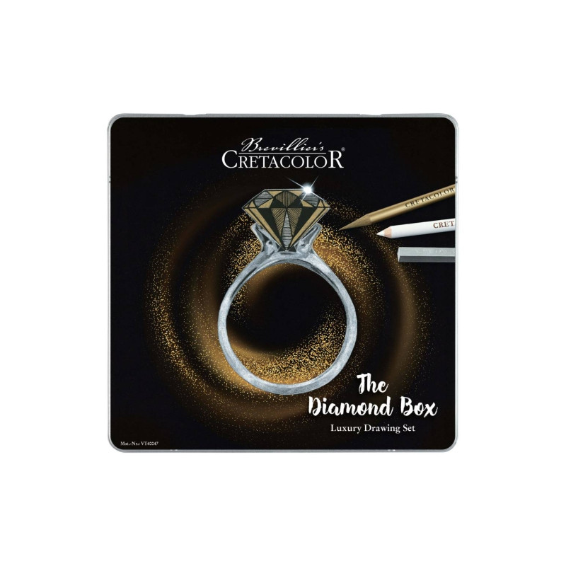 Cretacolor diamond box zestaw rysunkowy 15 elementów - sklep plastyczn