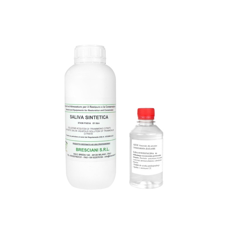 Bresciani synthetic saliva for cleaning paintings
