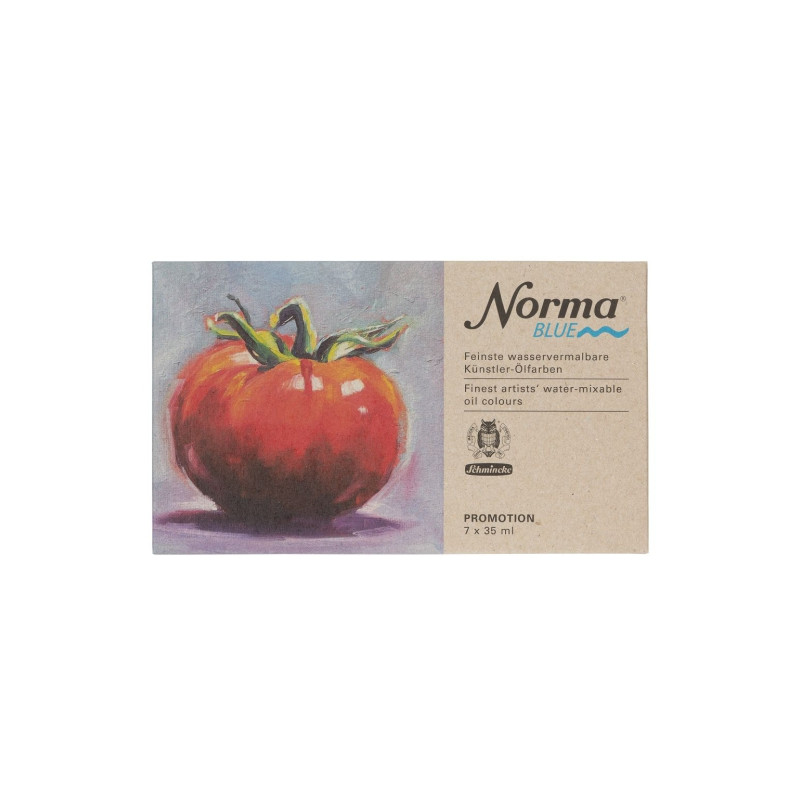Schmincke norma blue zestaw 7 wodorozpuszczalnych farb olejnych 35ml -