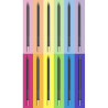 Faber-Castell black edition zestaw 12 neonowych i pastelowych trójkątn