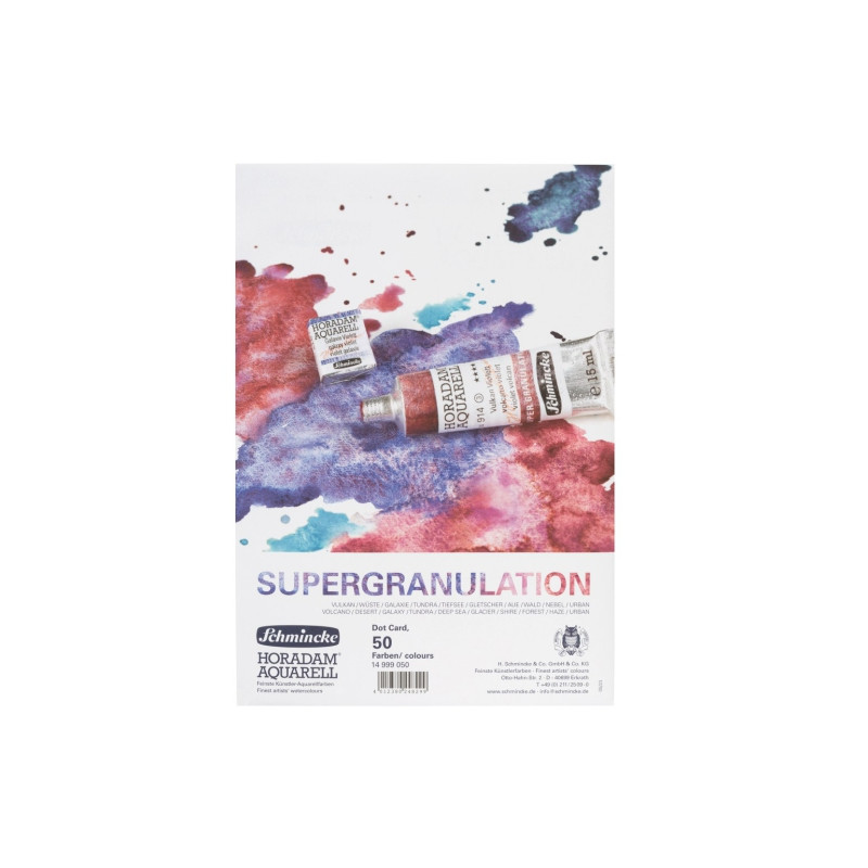 Schmincke horadam aquarell super granulation wzornik 50 kolorów