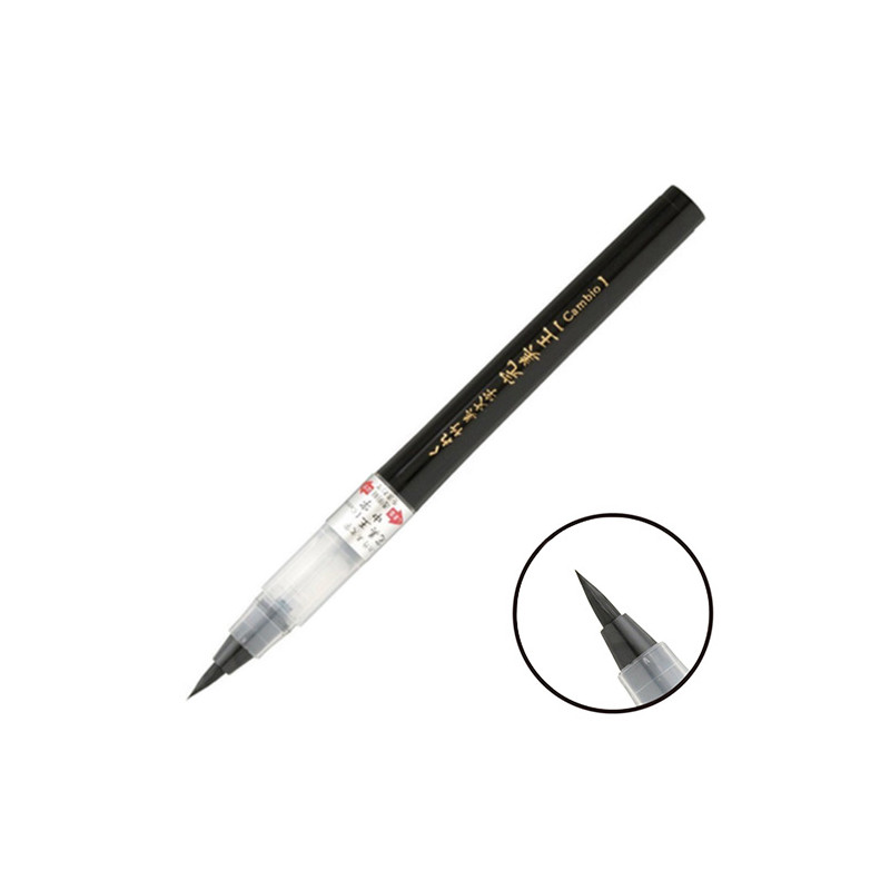 Kuretake bimoji cambio brush pen medium czarny - sklep plastyczny - sz