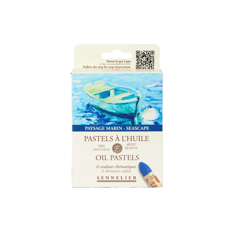 Sennelier seascape zestaw 6 pasteli olejnych - sklep plastyczny - szał
