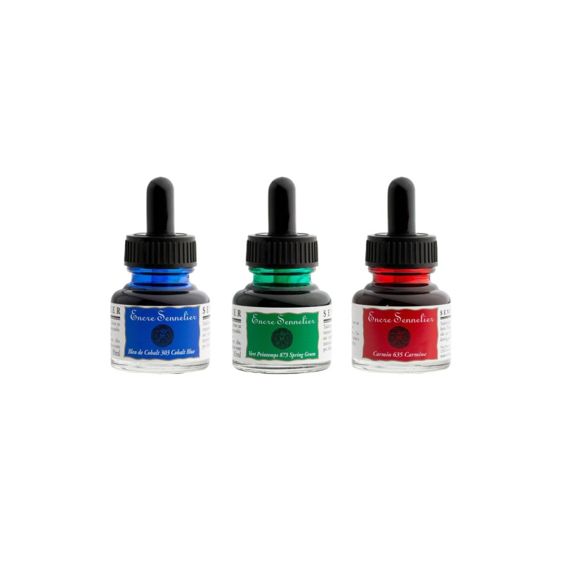 Sennelier tusz z pipetą 30ml - sklep plastyczny - szał dla plastyków