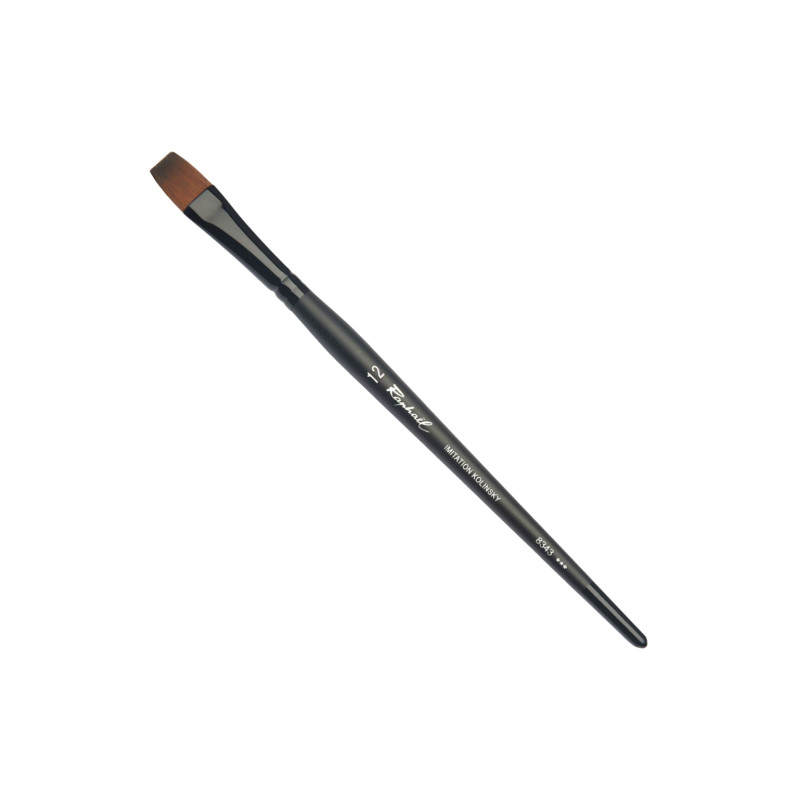 Raphael stradivarius 8343 płaski zakrzywiony pędzel syntetyczny imitac