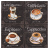 Serwetka do decoupage ambiente 21-13308250 types of koffee - sklep pla