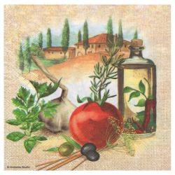 Decoupage napkin ambiente 19-13309375 italian food - plasty store
