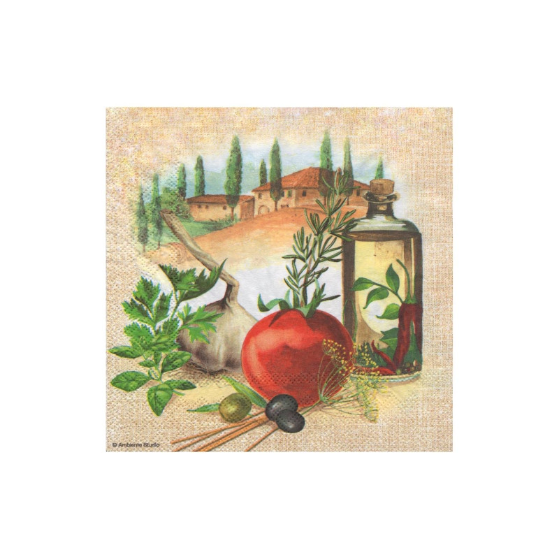 Decoupage napkin ambiente 19-13309375 italian food - plasty store