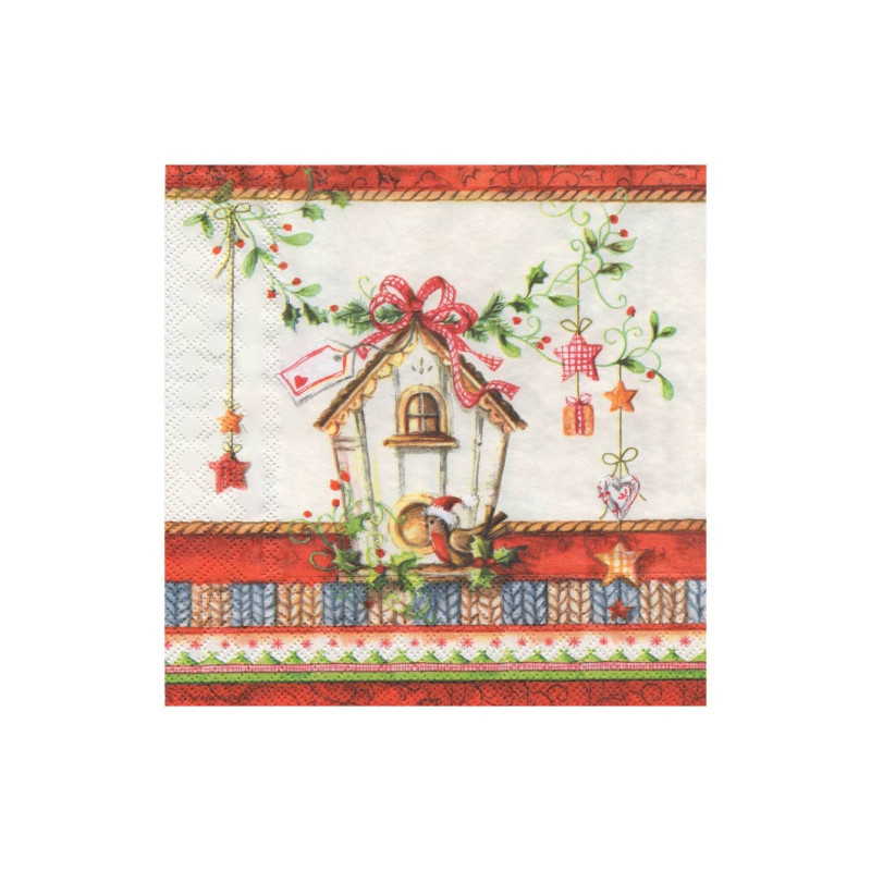 Decoupage napkin ambiente 17-33303365 bird's house - plasty store