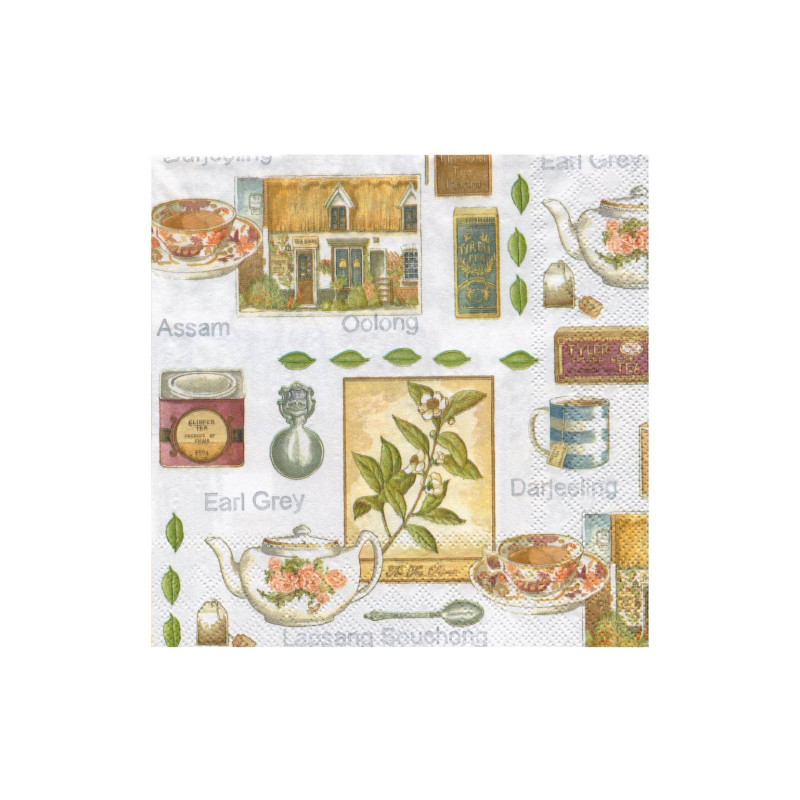 Serwetka do decoupage ambiente 16-13307285 tea room - sklep plastyczny