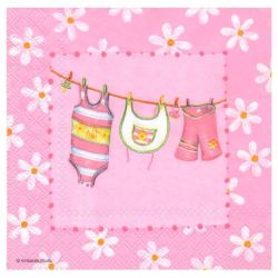 Serwetka do decoupage ambiente 14-13304965 baby pink - sklep plastyczn
