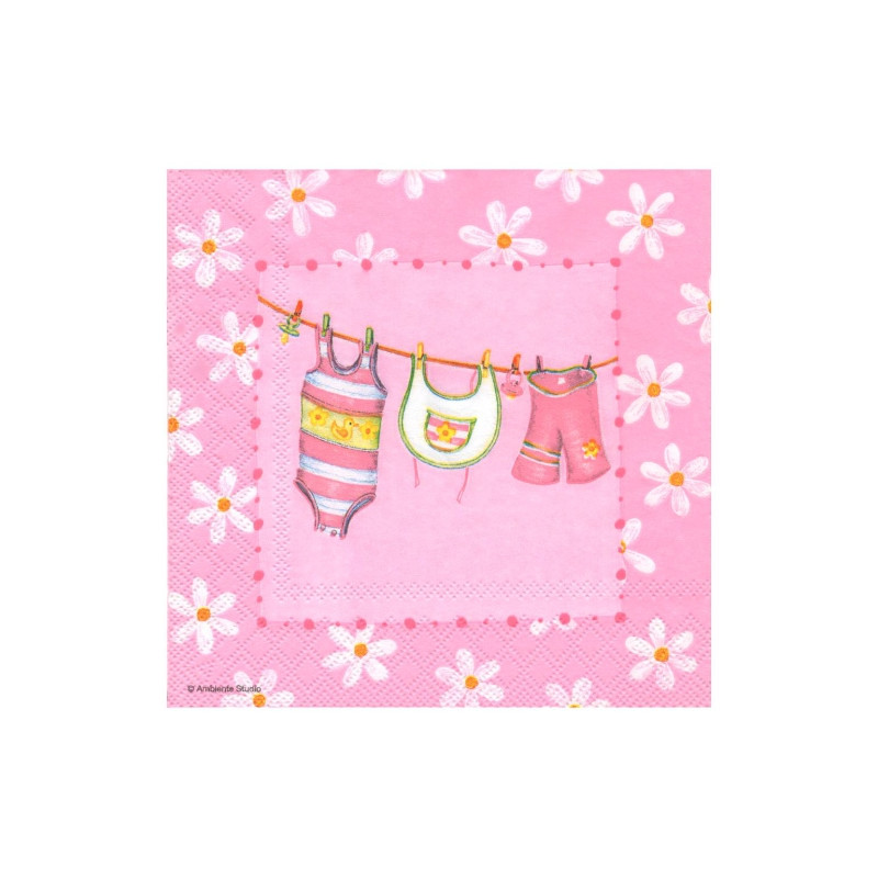 Decoupage napkin ambiente 14-13304965 baby pink - art store