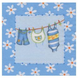 Serwetka do decoupage ambiente 13-13304960 baby blue - sklep plastyczn