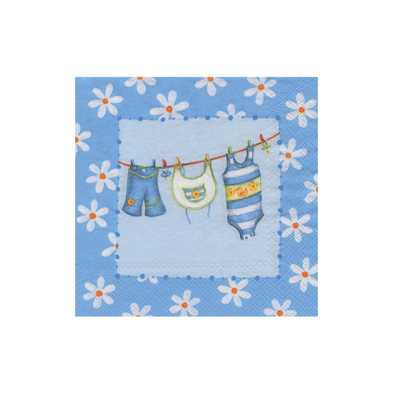 Decoupage napkin ambiente 13-13304960 baby blue - art store